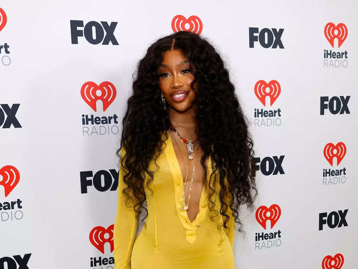 SZA could have been mistaken for royalty in her vibrant gown.
