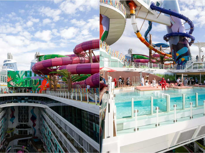 This is where Icon of the Seas excelled: All its exciting open-air activities were adjacent.