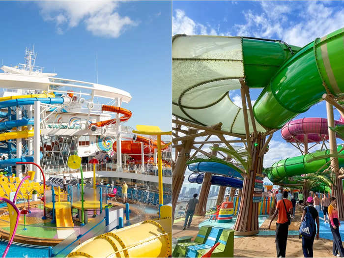 Both vessels feel more like amusement parks than traditional cruise ships.