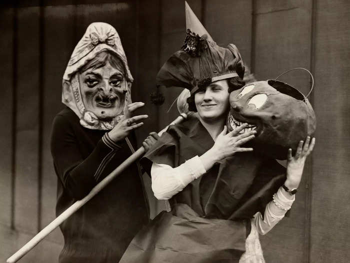 But women also got dressed up for fun, as seen through these women and their Halloween costumes.