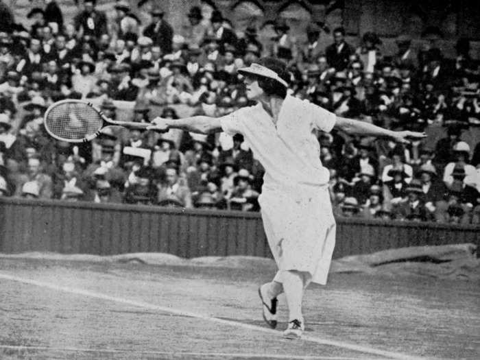 Tennis was a popular sport for women, too.