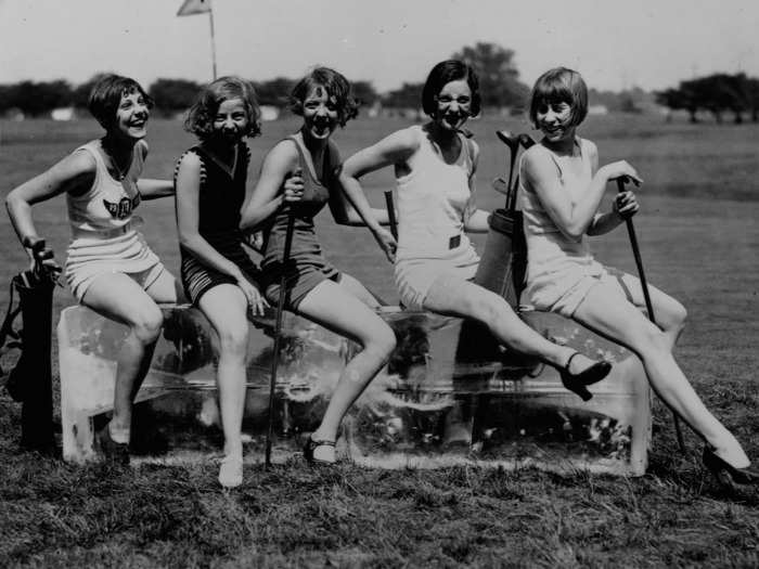Though they worked hard, women 100 years ago also knew how to have fun.