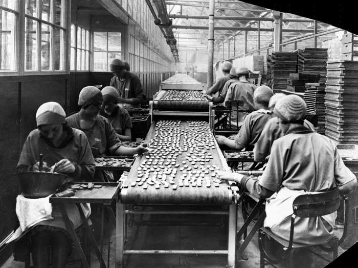 Factory work was often long and tedious, requiring workers to do the same task all day, every day.