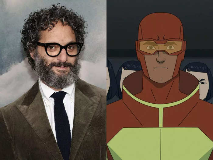 Actor and comedian Jason Mantzoukas voices an arrogant superhero named Rex Splode.