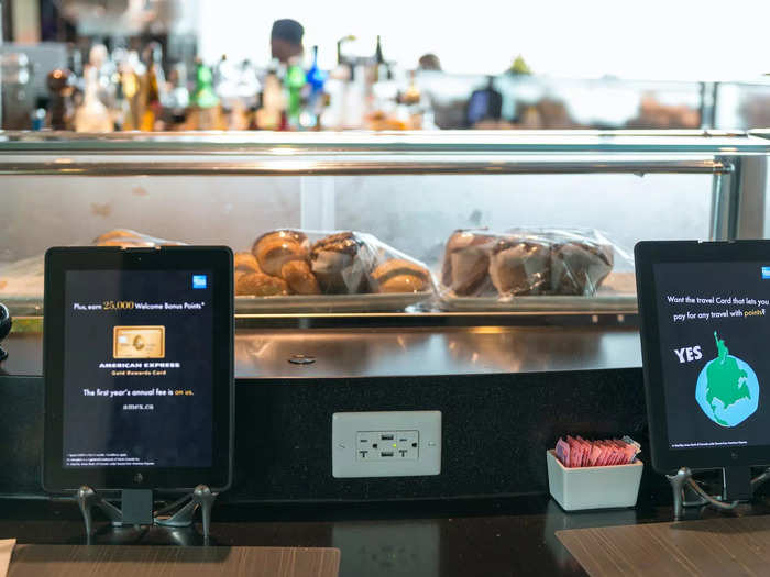 Today, however, tablets have replaced bartenders in many airports.
