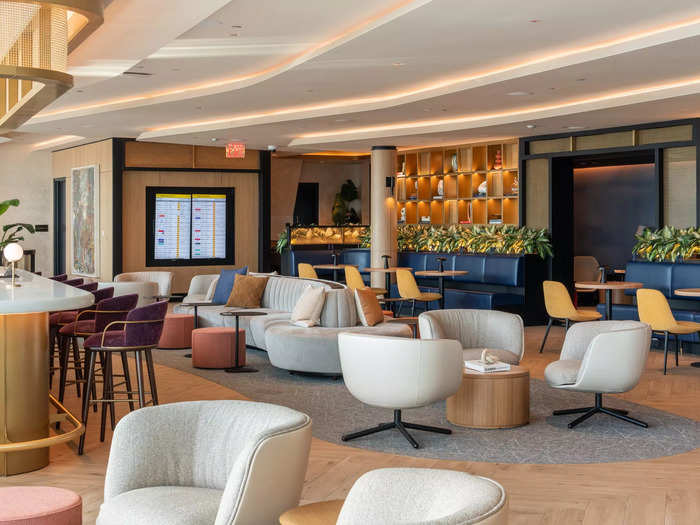Lounges today are sleek and professional.