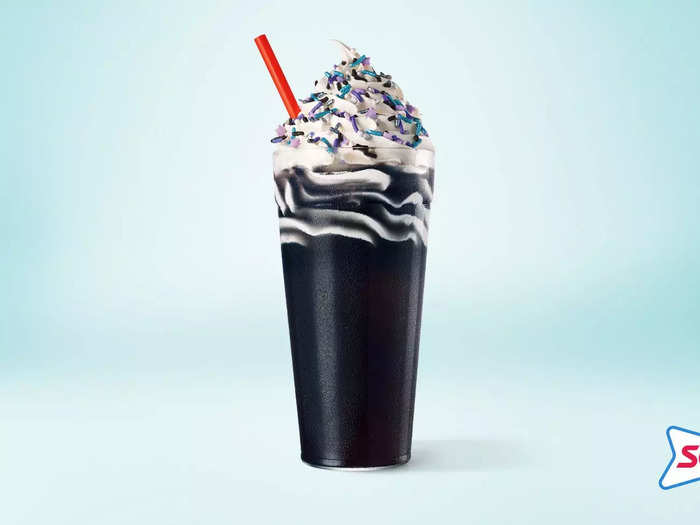 Fast-food chain Sonic has created a limited edition "Blackout Slush Float."