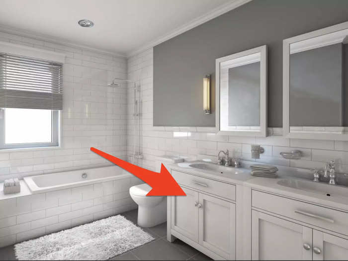 Maximize the hidden storage spaces in your bathroom.