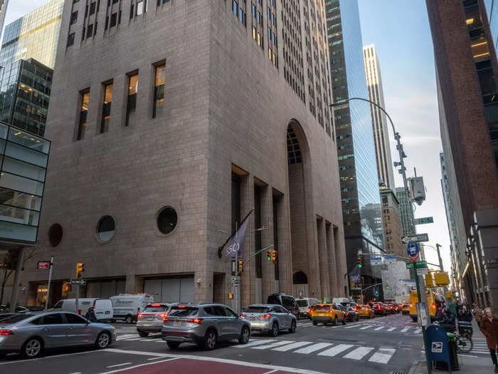 Now, the block has been overtaken by 550 Madison Avenue, a 37-story office building made of pink granite.