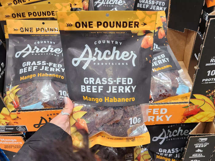 The Country Archer grass-fed beef jerky helps me reach my protein goals.