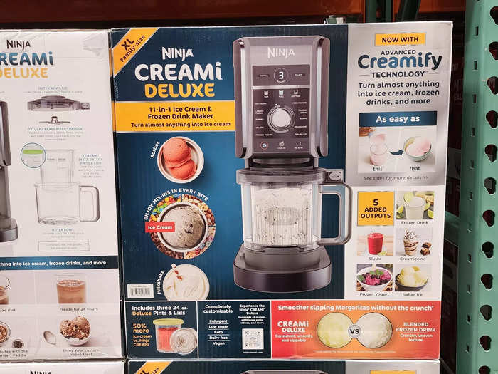 Make ice cream and other frozen treats with the Ninja Creami Deluxe.