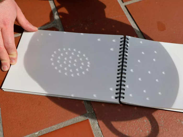 In a pinch, a colander was also a useful tool to view shadows of the eclipsed sun.