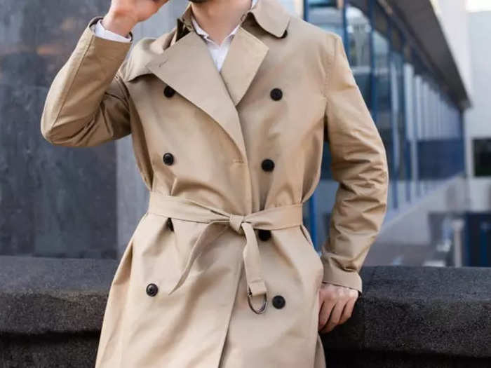 Trench coats continue to be a timeless staple.