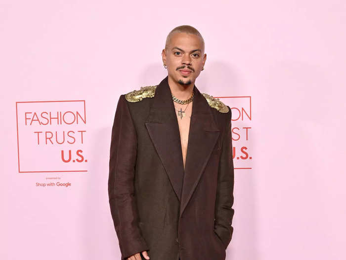 Evan Ross showed the power of unique menswear.