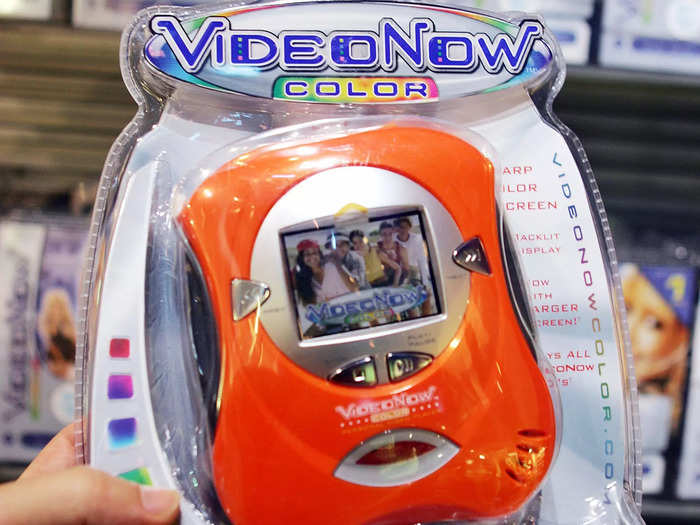 2003: Launched by Tiger Electronics, VideoNow was a portable video player targeted at children and teens.