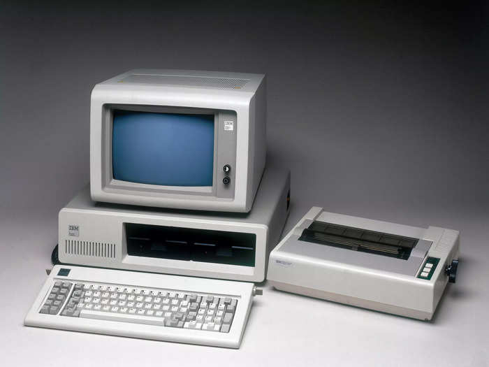 1981: Developed by the IBM Corporation, the IBM Personal Computer was one of the first personal computers on the market.