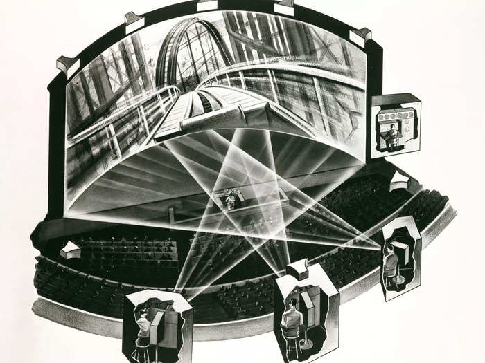 1952: The movie-watching experience Cinerama premiered in New York City.