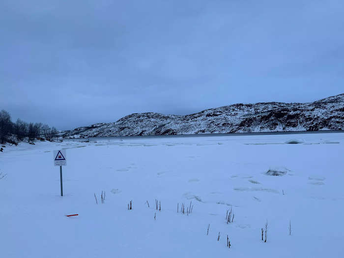 I was welcomed with a perfect, snowy setting.