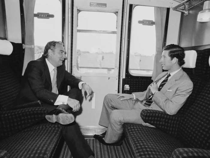 King Charles (then Prince of Wales) also rode in first class in 1978.