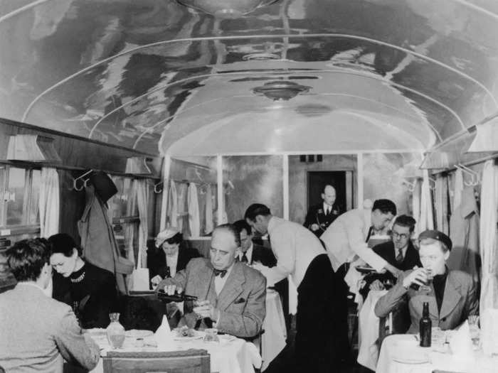 Lunch was also a dressy affair in British Railways