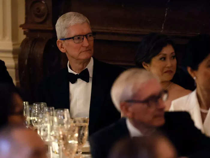 Apple CEO Tim Cook also made the guest list.