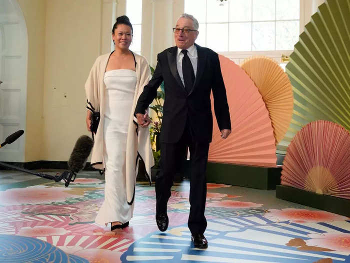 Robert De Niro and his girlfriend, Tiffany Chen,  also attended the dinner.