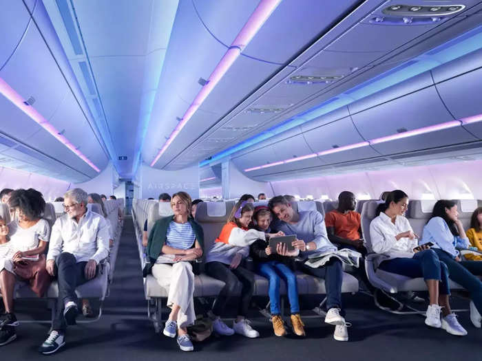 Airbus has since amended its design to offer the same 10 abreast rows.