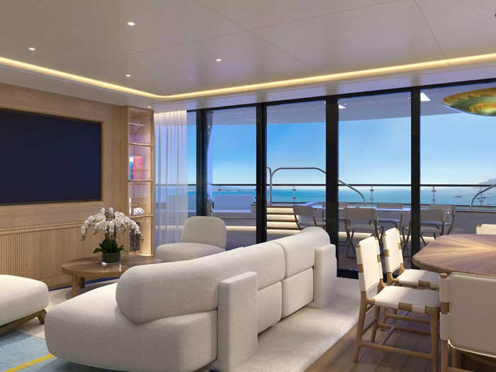 No windowless interior cabins here: Like other ultra-luxe cruises, the suites would all have terraces and floor-to-ceiling windows.