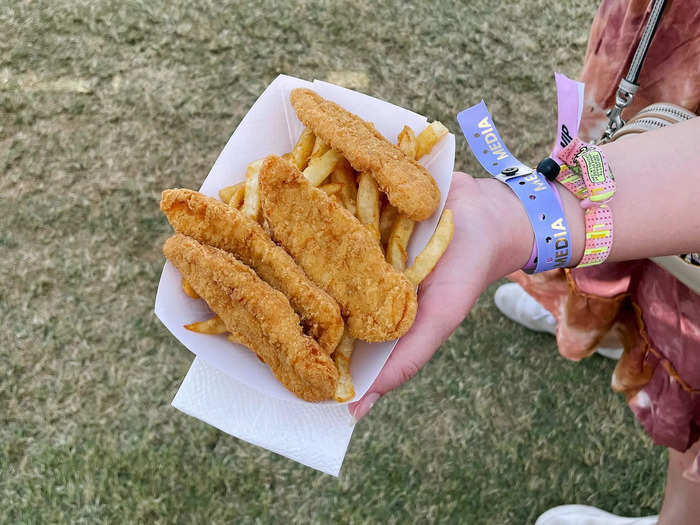 These $17 chicken tenders were basic but yummy.