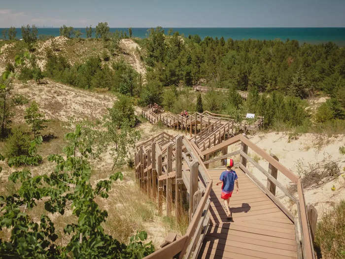 Indiana Dunes is another relatively new national park that Abbamonte isn
