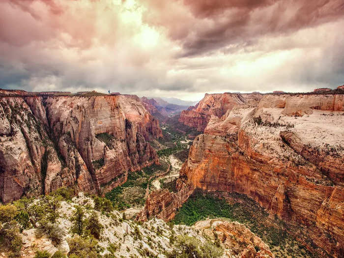 Zion has some of the best hiking in the US, he said. 