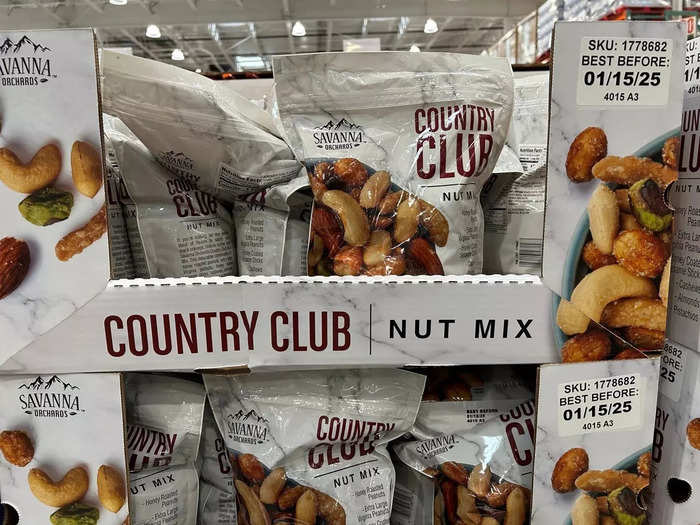 We always pick up snacks at Costco — this time, we got a nut mix. 