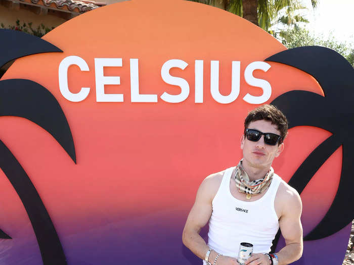 Barry Keoghan had fun with pattern for his festival look.