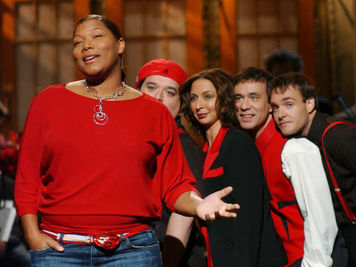 Queen Latifah added her name to the list on October 9, 2004, during the show