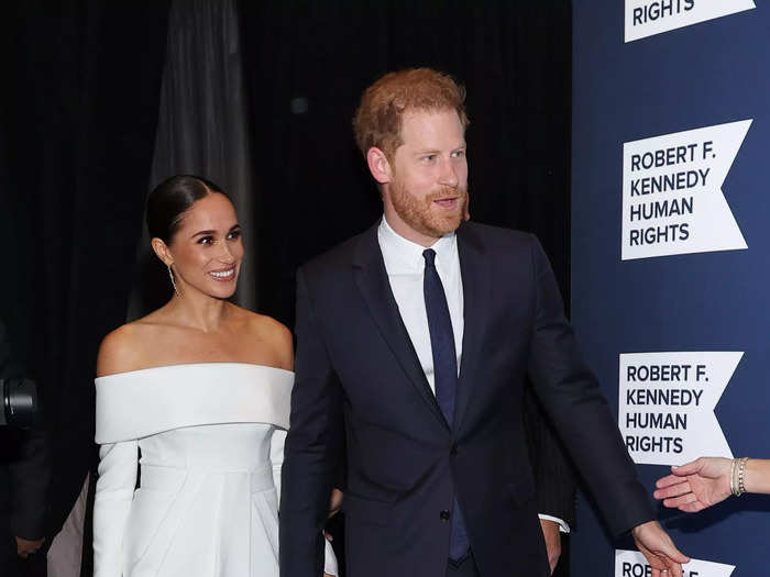 For a gala on December 6, 2022, Meghan embraced a glamorous look with a custom Louis Vuitton dress. The white gown had an off-the-shoulder neckline and subtle leg slit, making it more daring than the ensembles she wore when she was a senior royal.