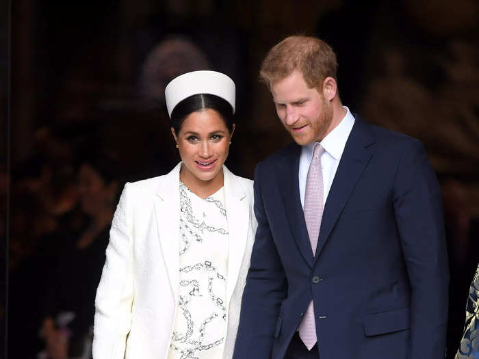 Meghan maintained her conservative but chic style after she got pregnant with her son Archie. For instance, she wore a $2,000 Victoria Beckham dress and matching hat for a Commonwealth Day service with the royal family in March 2019.