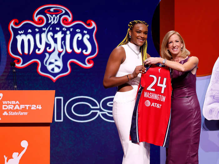 The Washington Mystics selected UConn forward Aaliyah Edwards as the No. 6 pick.