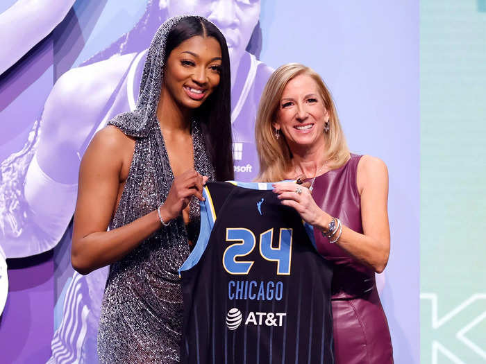 The Chicago Sky selected the "Bayou Barbie" Angel Reese for its second first-round pick.