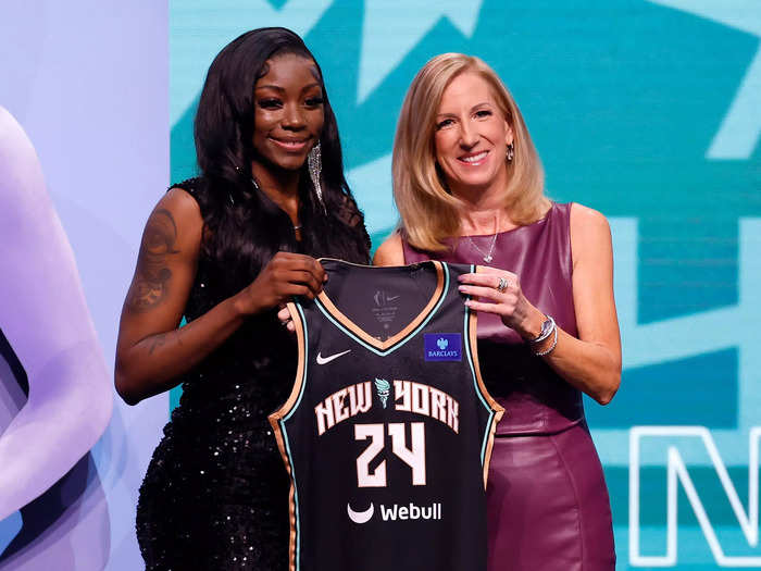 Marquesha Davis, 22, was selected by the New York Liberty as the No. 11 pick in the draft.