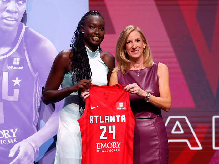 With the final pick in the first round of the draft, the Atlanta Dream selected 19-year-old Nyadiew Puoch from Australia.