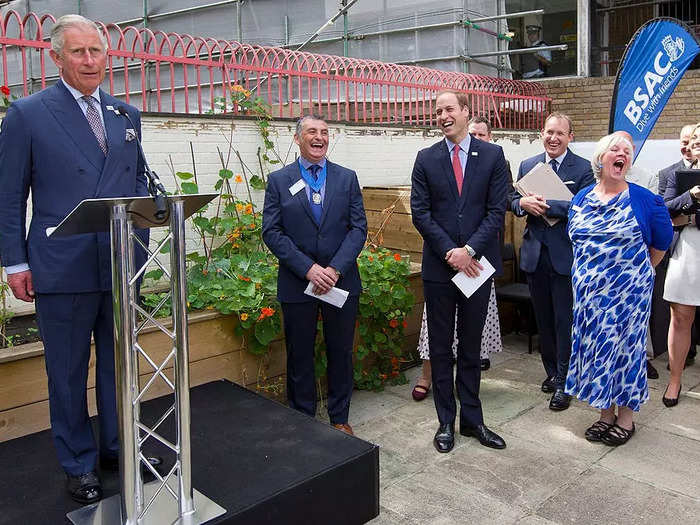 After the chairman of the British Sub-Aqua Club described Charles as "rather buff" in a photo from the 1970s, Charles joked that Prince William was displaying his own "buff credentials" as its new president.