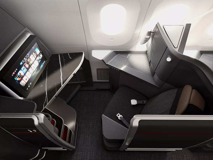 Customers looking for more luxury can sit front row on the new Boeing 787-9 and 777-300 aircraft