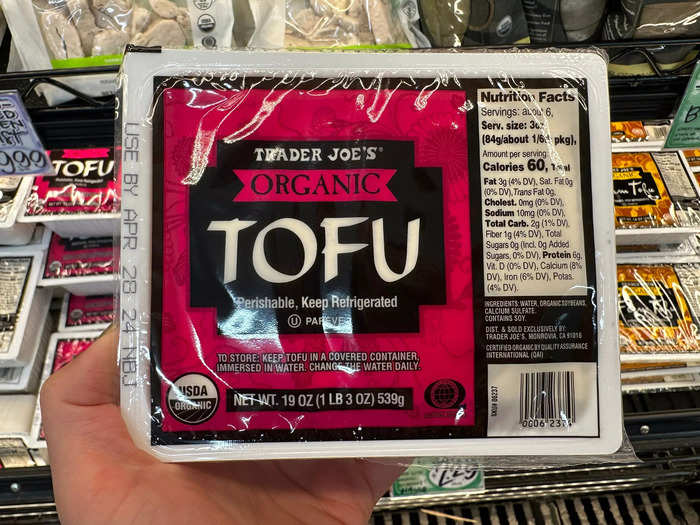 Tofu is a staple in my shopping cart. 