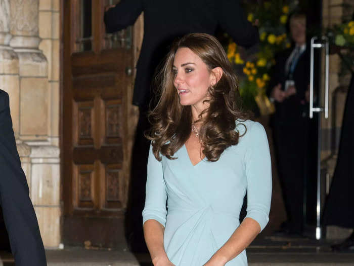 Kate wore a high-low Jenny Packham dress to the Wildlife Photographer of the Year Awards in 2014.