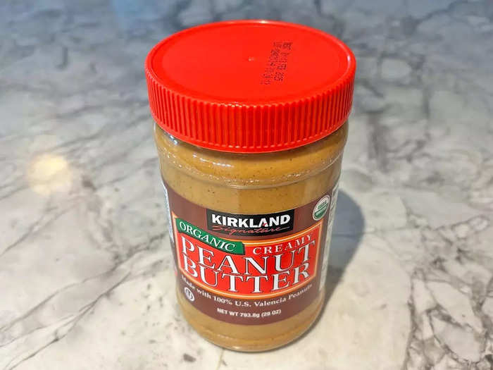 Finally, I tasted the Kirkland Signature organic creamy peanut butter.