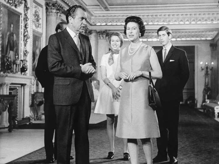 He greeted President Richard Nixon at Buckingham Palace in 1969 during the president