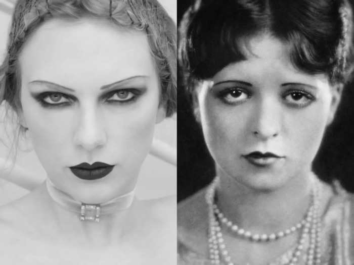 Swift resembles silent film star Clara Bow, whom she pays homage to on the album