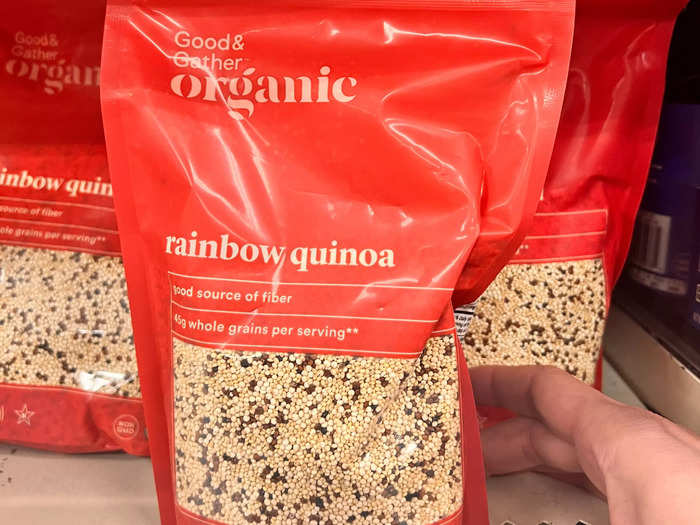 Good & Gather organic rainbow quinoa is great for springtime salads. 