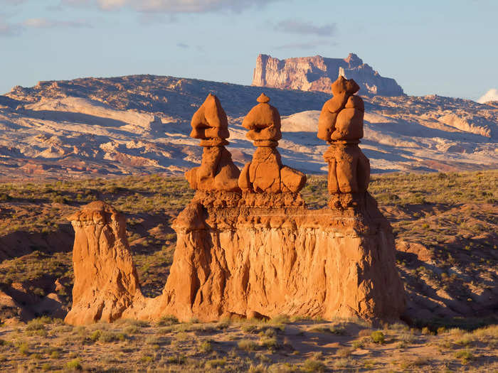 In Goblin Valley State Park, Utah, the rock formations are also known as goblins.