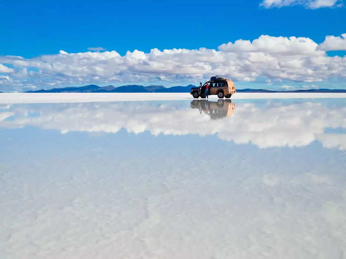 Salar de Uyuni, Bolivia, is a vast oasis of salt.